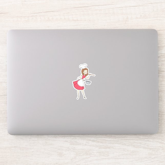 Sticker Cool Retro femme au foyer (Ordinateur)