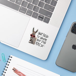 Sticker Cool Smart Donkey