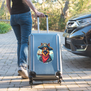 Sticker Copie de Pirate de Chien Berger Allemand