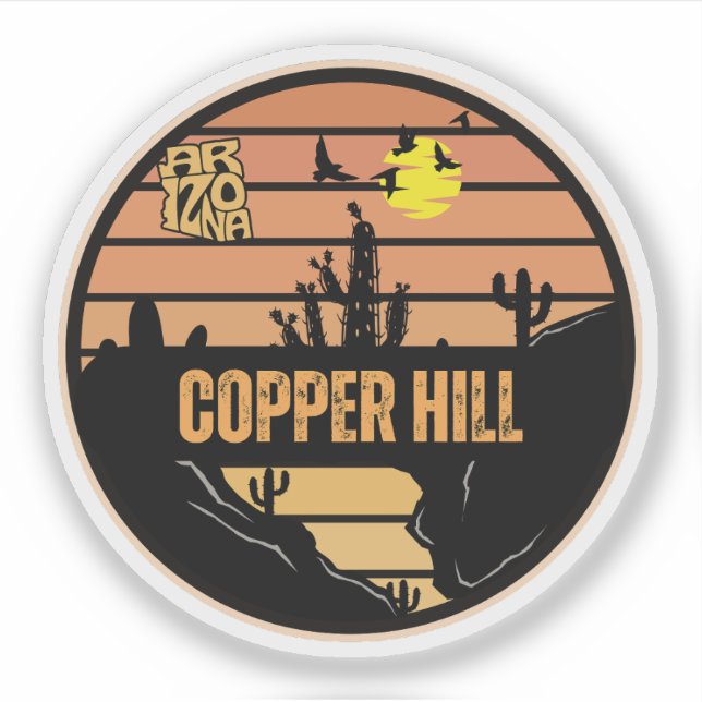 Sticker Copper Hill, Arizona (Devant)