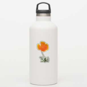 Sticker coquelicot californien orange