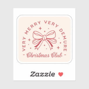 Sticker Coquette de Noël dépourvu esthétique