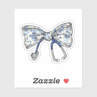 Sticker Coquette Infirmière Stethoscope Bow