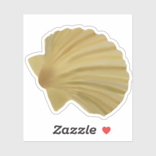 Sticker Coquillage de couleur sable