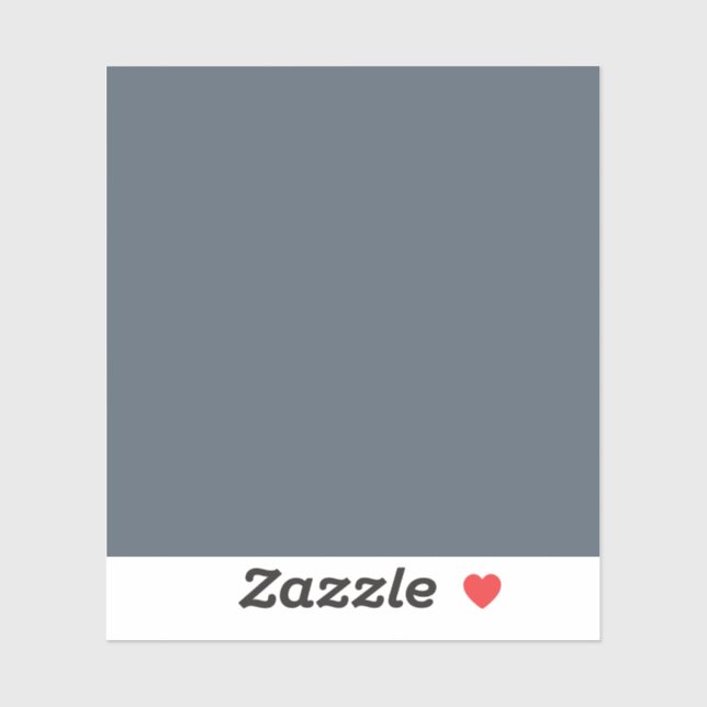Sticker Corail noir (couleur solide) (Feuille)