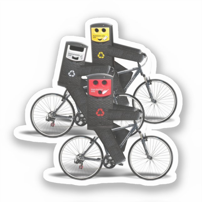 Sticker Corbeilles cyclables (Recto)