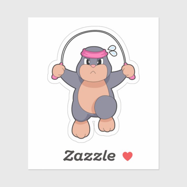 Sticker Corde Mole Fitness (Feuille)