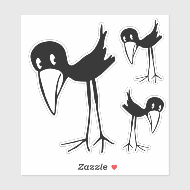 Sticker Corneille (Feuille)