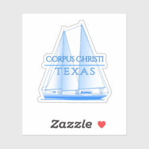 Sticker Corpus Christi Côtier Voilier Nautique