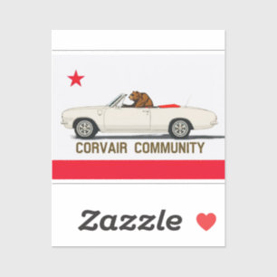 Sticker Corvair Community California LM Convertible