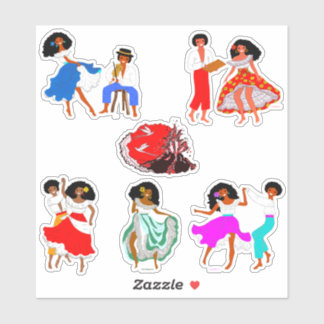 Sticker Costumes de l'Île de La Réunion, France