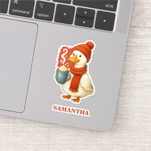 Sticker Cosy Hot Cocoy Goose Noël
