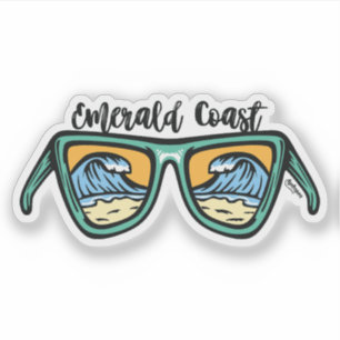 Sticker Côte d'Emeraude Rétro l'oeuvre est de part et d'au
