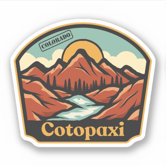 Sticker Cotopaxi, Colorado (Devant)