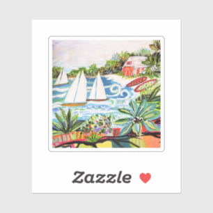 Sticker Cottage rouge de la baie II