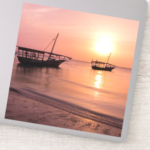Sticker Coucher de soleil à Zanzibar