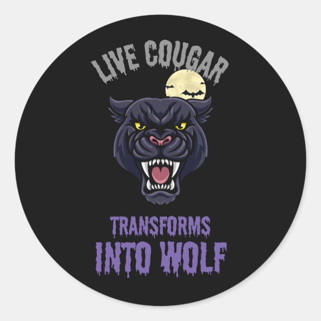sticker cougar live  (Vorderseite)