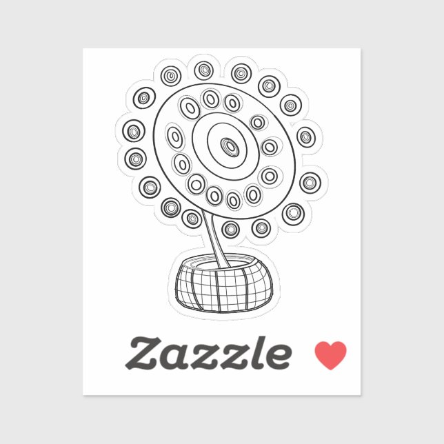 STICKER COULER MOI COSMIC BOUQUET (Feuille)