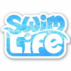 Sticker Couleur de la piscine Cool "Swim Life"