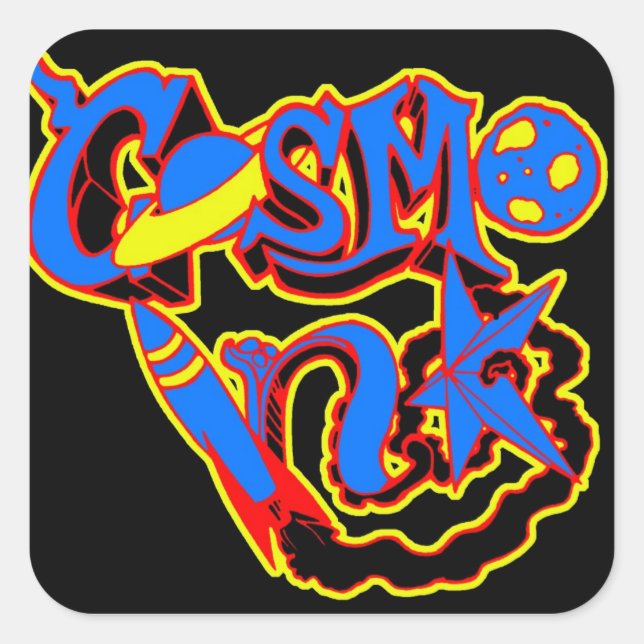 Sticker couleur encre Cosmo (Devant)