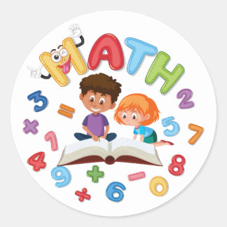 Sticker couleur mathématique