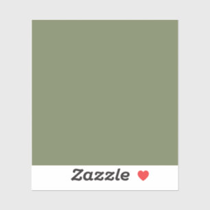 Sticker Couleur solide verte Sage
