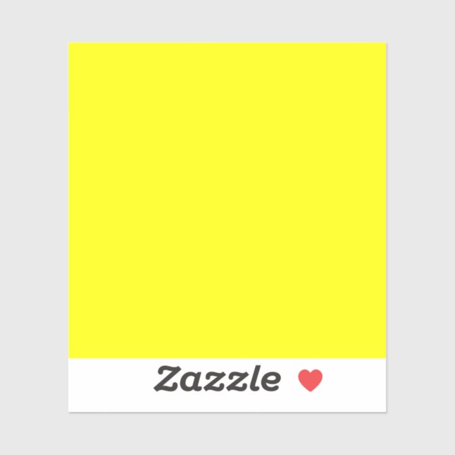 Sticker Couleur uni jaune néon (Feuille)