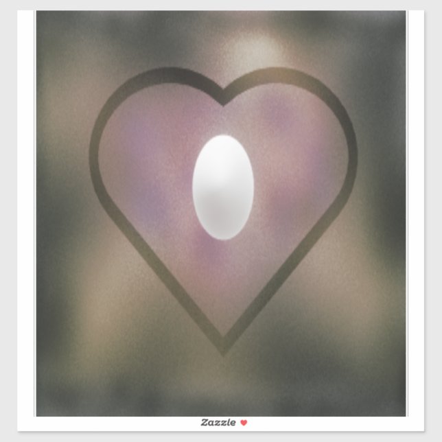 Sticker Couleurs foncées brillant d'oreille ampoule blanch (Feuille)
