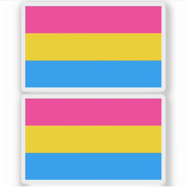Sticker Couleurs Pansexual Pride (Devant)