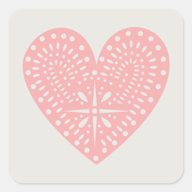Sticker coupe-coeur rose (Devant)