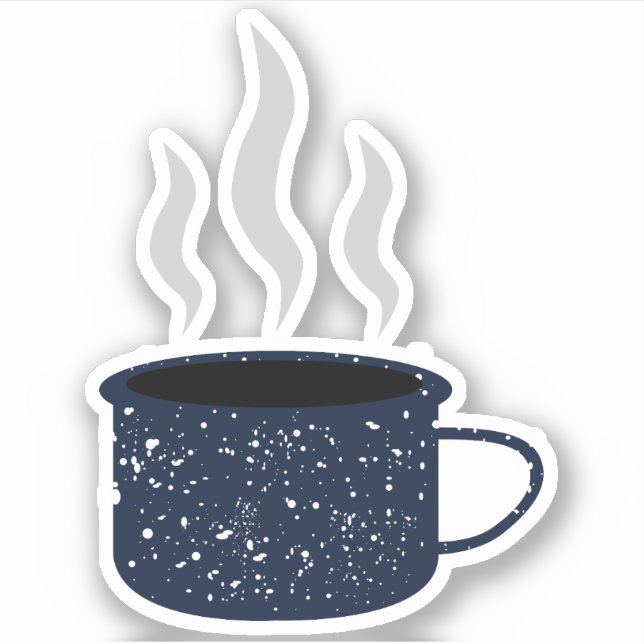 Sticker Coupe Enamel Speckel Tin Camp Mug (Devant)