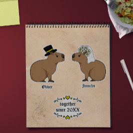 Sticker couple Capybara