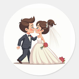 Sticker Couple Mariage mignon