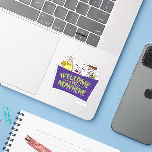 Sticker Courage le Cowardly   Welcome to Nowhere