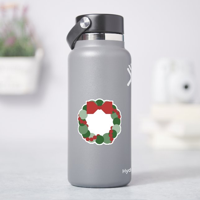 Sticker Courbe de Noël géométrique moderne (HydroFlask)