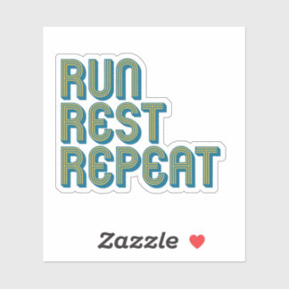 Sticker Courir Repos Répéter