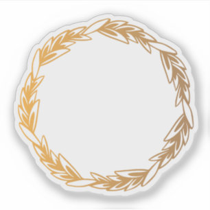 Sticker Couronne Brown rustique