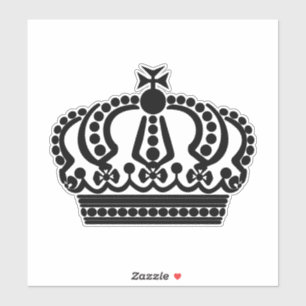 Sticker couronne noire
