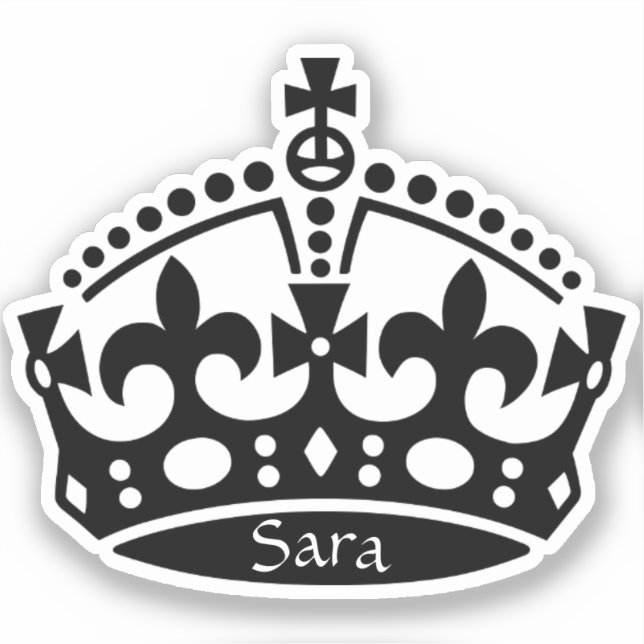 Sticker Couronne personnalisée (Recto)