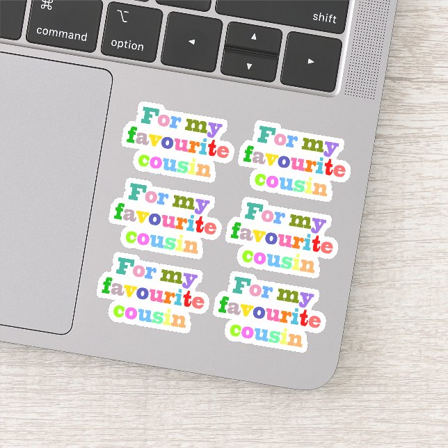 Sticker Cousin favori (Détail)