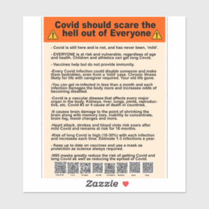 Sticker Covid devrait faire peur à tout le monde