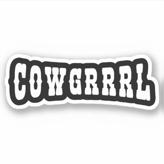 STICKER COWGRRRL (Devant)