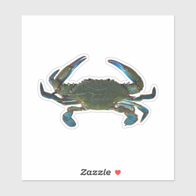 Sticker Crabe bleu (Feuille)
