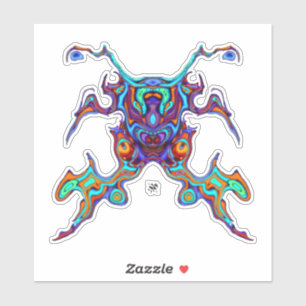 Sticker Crabe guerrier masqué alien insectoid v1
