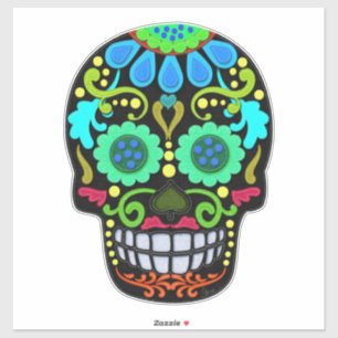 Sticker Crâne à sucre   Fête des Morts   Grand