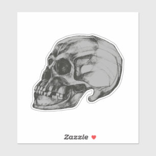 Sticker Crâne d'Halloween en vinyle