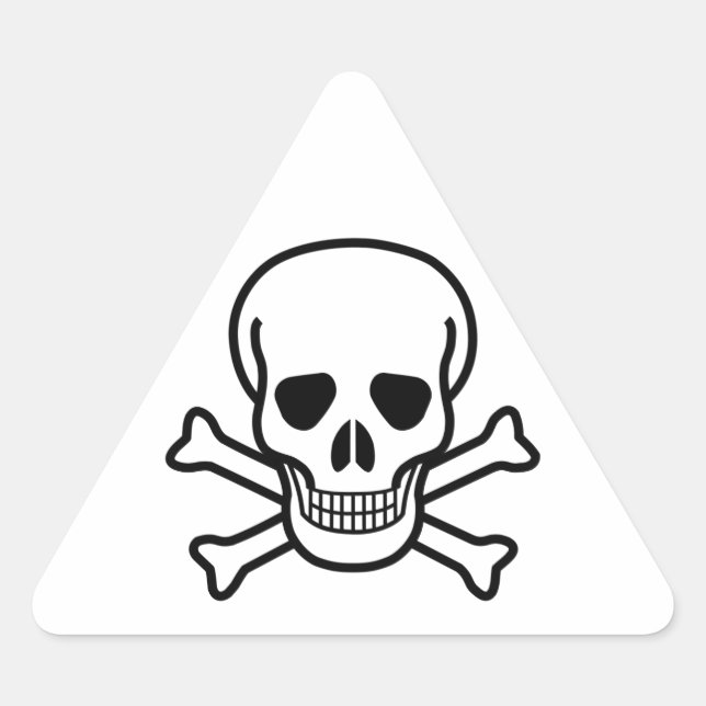 Sticker crâne et os croisés (Devant)