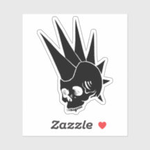 Crâne Jawless Punk personnalisable version 2