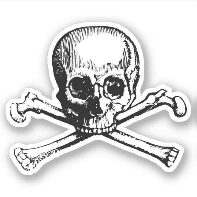 Sticker Crâne pirate (Devant)
