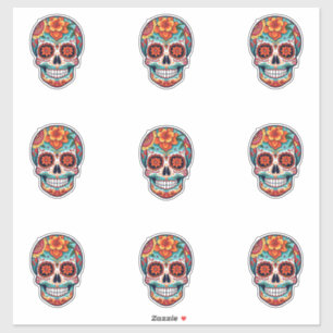 Sticker Crânes à sucre